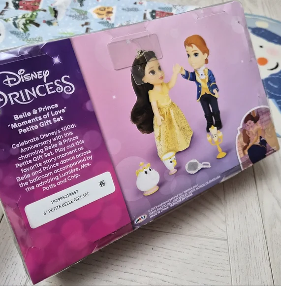 Disney Princess 6" Petit Belle & Prince Gift Set New - Picture 4 of 7